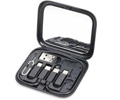 Setty travel adapter set 11 in 1 AD-S11-01 juodas