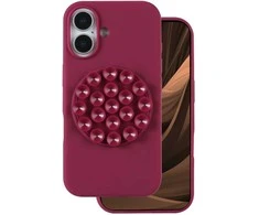 Dėklas Silikoninis lipdukas, skirtas „iPhone 17 6,3“ bordo spalvos