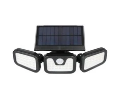 Sieninis šviestuvas LTC Saulės šviestuvas LTC 74 x SMD LED, 20 W, judesio ir prieblandos jutiklis, apšvietimo kampo reguliavimas, 2400 mAh baterija.