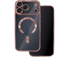 TFO „Color Chrome Mag“ dėklas, skirtas „iPhone 17 Pro“ 6,3" / „iPhone 18 Pro“ 6,3", rožinio aukso spalvos