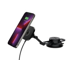 Spigen automobilio laikiklis Onetap Pro 3 ITS35W-3 DASH su QI 10W, skirtas iPhone su Magsafe juoda