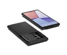 Spigen Optik Armor dėklas skirtas Samsung Galaxy S23 Ultra, spalva - Juoda