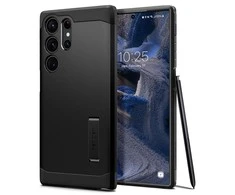 Spigen Tough Armor dėklas skirtas Samsung Galaxy S23 Ultra, spalva - Juoda