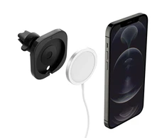 „Spigen MagFit“ automobilio laikiklis, skirtas „MagSafe“ įkrovikliui