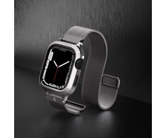Dėklas „Spigen Metal Fit Pro“, grafito spalvos – „Apple Watch 9/8/7“ (45 mm)
