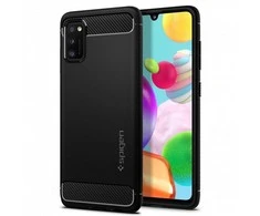 Spigen Rugged Armor dėklas skirtas Samsung Galaxy S21 Ultra, spalva - Matte Black