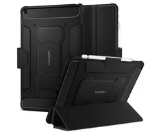 Planšetinio kompiuterio dėklas Spigen Rugged Armor Pro skirtas iPad Pro 11 2018/2020, juodas