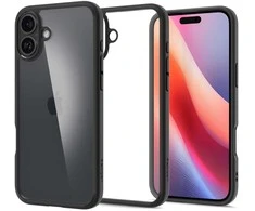 Spigen Ultra Hybrid Apple iPhone 16 – dėklas telefonui juodos matinės spalvos