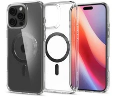 Spigen Ultra Hybrid Mag MagSafe Carbon Fiber Apple iPhone 16 Pro Max – dėklas telefonui pilkos spalvos