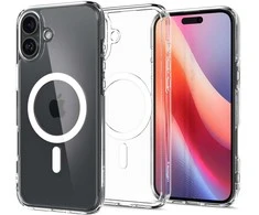Spigen Ultra Hybrid MagSafe Apple iPhone 16 – dėklas telefonui baltos spalvos