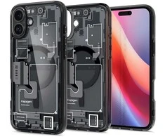 Spigen Ultra Hybrid MagSafe Zero One Apple iPhone 16 – dėklas telefonui pilkos spalvos