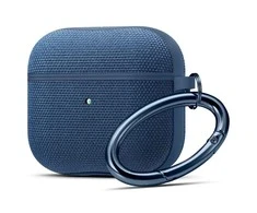 Tamsiai mėlynos spalvos „Spigen Urban Fit“ apsauginis dėklas, skirtas Apple AirPods 3