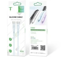 T-PHOX KABELIS GENTLE USB-C/USB-C 60W 1M Baltas