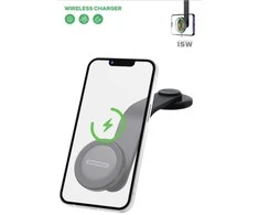 T-PHOX MAG ON 15W MAGNETINIS BELAIDIS AUTOMOBILINIS LAIKIKLIS Juodas