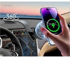T-PHOX MAG ON 15W MAGNETINIS BELAIDIS AUTOMOBILINIS LAIKIKLIS Juodas