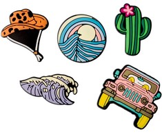 Krainagsm Telforceone 3D Sticker Summer 5pcs set