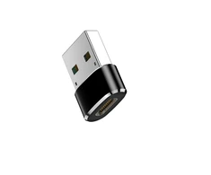 TelForceone Adapteris USB-C - USB juodas nefasuotas