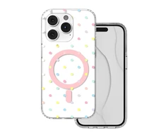 TFO Telforceone „Bubble Dots Mag“ dėklas, skirtas „iPhone 14 Pro 6,1“; baltas