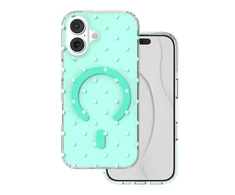 Telforceone „Bubble Dots Mag“ dėklas, skirtas „iPhone 17 6,3“ colio, žalias