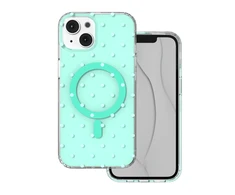 TFO Telforceone „Bubble Dots Mag“ dėklas, skirtas „iPhone 13 / 14“ 6,1 colio, žalias