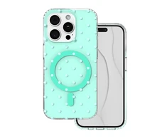 TFO Bubble Dots Mag dėklas, skirtas iphone 15 Pro 6,1" žalias