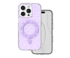 Telforceone „Bubble Dots Mag“ dėklas, skirtas „iPhone 16 Pro 6,3“; violetinis