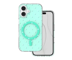 Telforceone „Bubble Dots Mag“ dėklas, skirtas „iPhone 16 6,1“; žalias