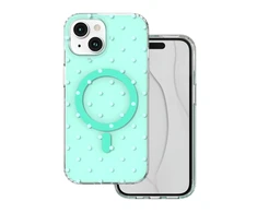 Telforceone „Bubble Dots Mag“ dėklas, skirtas „iPhone 15“, 6,1 colio, žalias