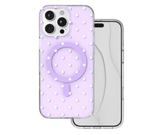 TFO Telforceone „Bubble Dots Mag“ dėklas, skirtas „iPhone 16 Pro Max 6,9“; violetinis