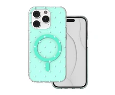 TFO Telforceone „Bubble Dots Mag“ dėklas, skirtas „iPhone 14 Pro 6,1“; žalias