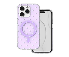 TFO Telforceone „Bubble Dots Mag“ dėklas, skirtas „iPhone 14 Pro 6,1“; violetinis