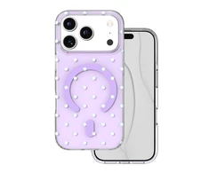 TFO Telforceone „Bubble Dots Mag“ dėklas, skirtas „iPhone 17 Pro 6,3“ / „18 Pro 6,3“; violetinis
