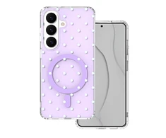Dėklas Telforceone Bubble Dots Mag case for Samsung S26 violetinė