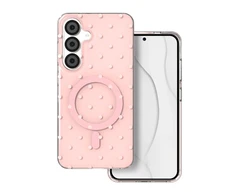 TFO Bubble Dots Mag dėklas Samsung S24 / S25 rožinis