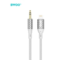 Telforceone BWOO AUX laidas, jungiamas per „Lightning“ į 3,5 mm garso jungtį, AUX073