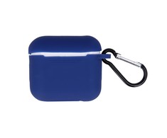 iLike Dark Dėklas Airpods Pro 2 tamsiai mėlynas su kabliuku