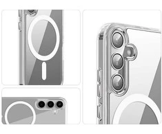 „Tecto Shield Clear Guard Mag“ dėklas Samsung S24 Plus telefonui