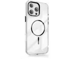 Dėklas Telforceone Clear Thin Mag case for iPhone 17 Air 6,6" juodas