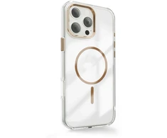 Dėklas Telforceone Clear Thin Mag case for iPhone 17 Air 6,6" auksinis