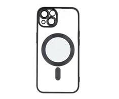 TelForceone Spalvotas Chrome Mag dėklas, skirtas iPhone 12 6,1 juodas