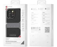 TelForceone Comma dėklas, skirtas Kevlar Mag, skirtas iPhone 15 Pro Max juodos spalvos