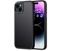 TelForceone Comma dėklas, skirtas Kevlar Mag, skirtas iPhone 15 Plus juodos spalvos