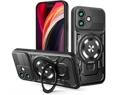 Dėklas Telforceone Defender Armor Mag case for iPhone 17 6,3" juodas