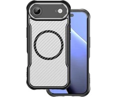 Dėklas Telforceone Defender Carbon Mag case for iPhone 17 Air 6,6" juodas