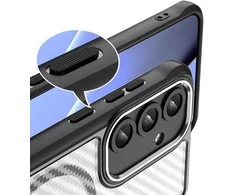 Dėklas Telforceone Defender Carbon Mag case for Samsung Galaxy S24 FE juodas