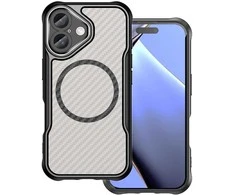 Dėklas Telforceone Defender Carbon Mag case for iPhone 17 6,3" juodas