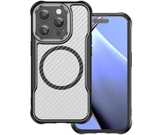 Dėklas Telforceone Defender Carbon Mag case for iPhone 16 Pro 6,3" juodas