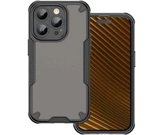 Telforceone „Defender“ matinis dėklas, skirtas „iPhone 17 Pro“, juodas