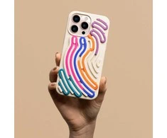 Dėklas Telforceone DIY Snake case for iPhone 12 / 12 Pro 6,1" beige