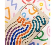 TFO DIY gyvatės odos imitacijos dėklas, skirtas iPhone 15 6,1" smėlio spalvos